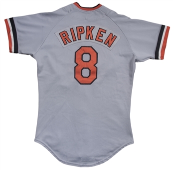 1983 Cal Ripken Jr Game Issued Baltimore Orioles Road Jersey (Sports Investors Authentication)